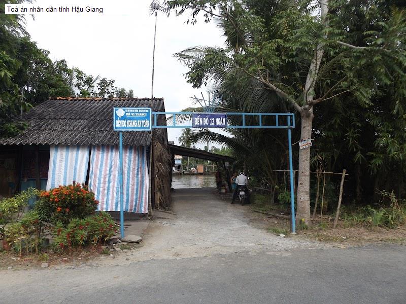 Toà án nhân dân tỉnh Hậu Giang