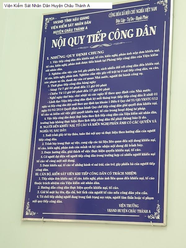Viện Kiểm Sát Nhân Dân Huyện Châu Thành A