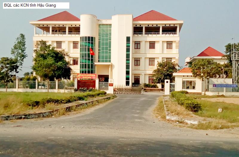 BQL các KCN tỉnh Hậu Giang