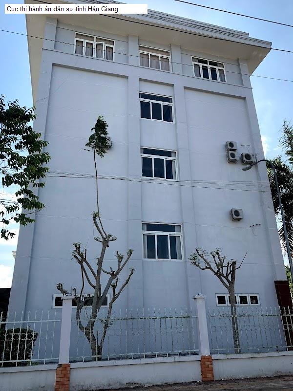 Cục thi hành án dân sự tỉnh Hậu Giang