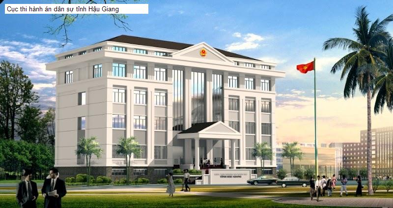 Cục thi hành án dân sự tỉnh Hậu Giang