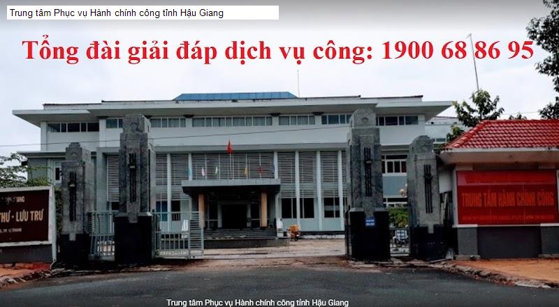 Trung tâm Phục vụ Hành chính công tỉnh Hậu Giang